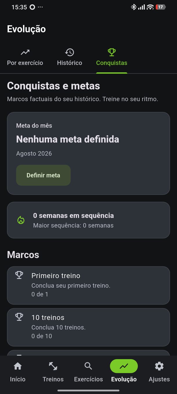 Captura de tela de Evolução